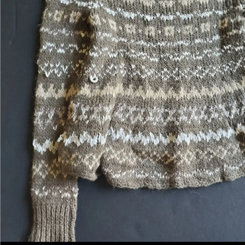 Free People Aztec Thick Sweater